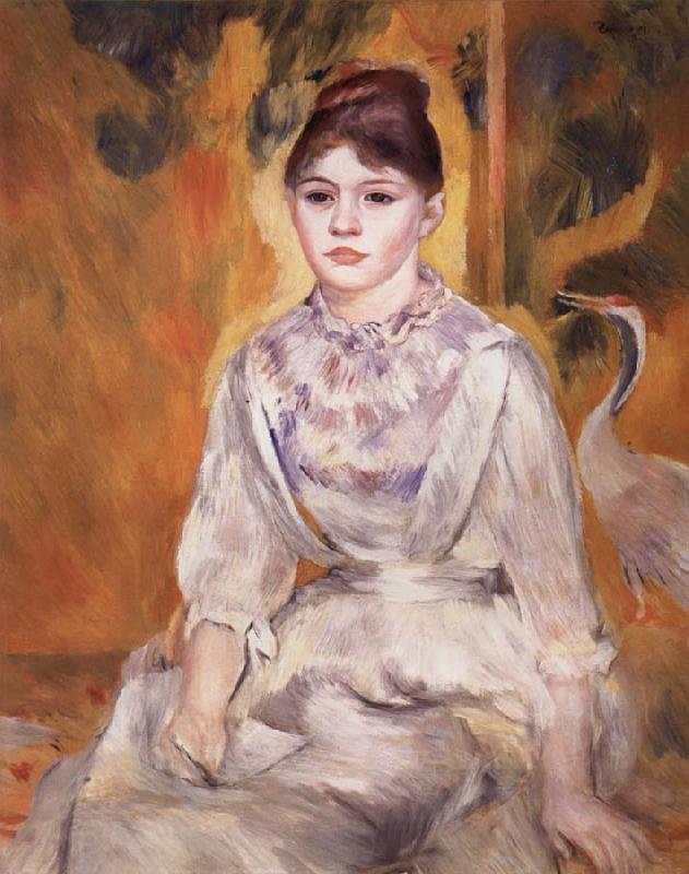 Pierre Renoir Young Girl with a Swan oil painting picture
